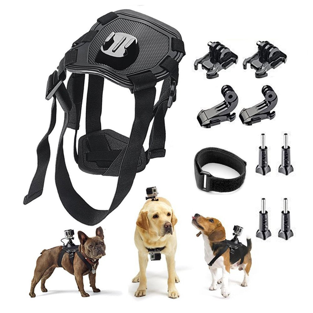 Dog Harness Chest Strap Camera attachable